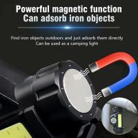 Linterna Frontal COB LED Recargable Con Imán Fuerte Luz Super Brillante Impermeable Para Pesca Al Aire Libre Caza Senderismo - details 4