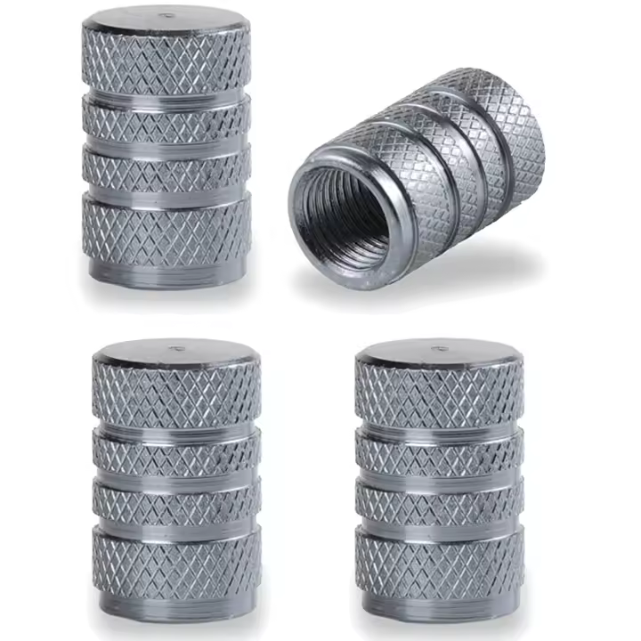 Tapa De Válvula De Neumático Duradera De Aleación De Aluminio Conjunto De Cubiertas Universales Para Coches Camiones Motocicletas Y Bicicletas - 1