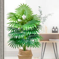 Planta Artificial De Palma Tropical Grande 60-105cm (37.2 Pulgadas) Hoja De Ventilador Decoración Para Oficina Y Hogar - details 8