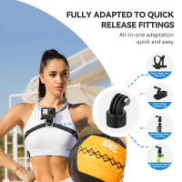 TELESIN Soporte De Cuello De Silicona Con Arranque Rápido Para Cámara GoPro Hero 12/11/10 Insta360 X4/X3/GO3/GO2 OSMO Accesorio Deportivo - details 2