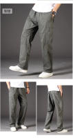 Pantalones De Cargo Casual Para Hombre Clásicos Con Bolsillos Cierre De Cremallera Tallas Grandes Y Extra Grandes Deportivos Y Al Aire Libre Color Caqui Y Gris - details 2