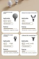 Pistola de Masaje Profesional 6 Velocidades,4 Cabezales Intercambiables,Tecnología Silenciosa,Portátil para Músculos y Articulaciones - details 7
