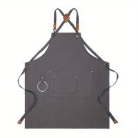 Aguasalo Multiusos Apron Impermeable Y Resistente Al Aceite Para El Hogar Y El Jardín Denim Sin Mangas Estilo Sencillo - details 8