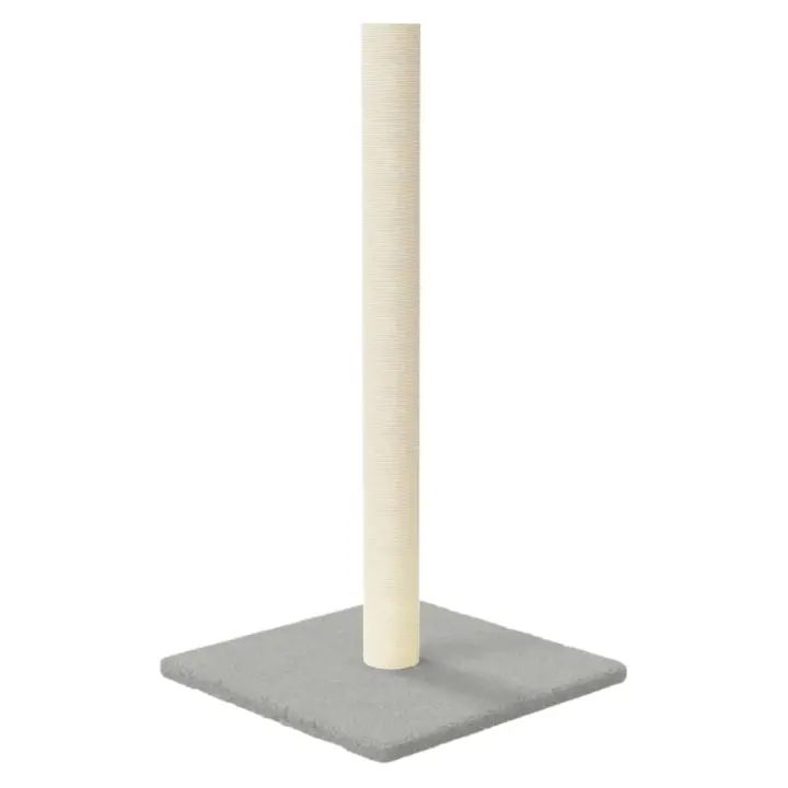 Caja de arena para gatos gris claro 35x35x70 cm - 1