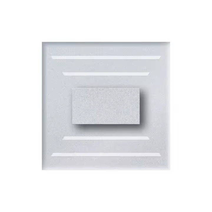 Foco Cristal, Metal, Plata, 7,5x3,1x7,5 cm - 1