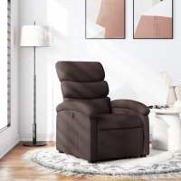 vidaXL Sillón reclinable de tela gris taupe en color Taupé/Rojo vino tinto/Marrón y más - details 3