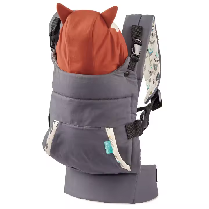 Correa de Bebé portáil, soporte frontal y asiento para hombro, mochila, taburete de Giro, suministro de viaje, color gris, tamaño libre - 1