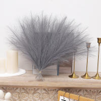 DociDaci 15pcs Flor De Pampas Artificial Para Decoración De Hogar Boda Fiesta Dormitorio Plantas Falsas Para Vaso Estilo De Hierba - details 3