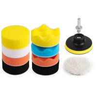 Kit De 11 Piezas De Pads De Pulido Para Coche 3 Pulgadas Esponja De Tela De Lana Para Pulir Cera Sellado Esmalte Envasado Por Unidad - details 0