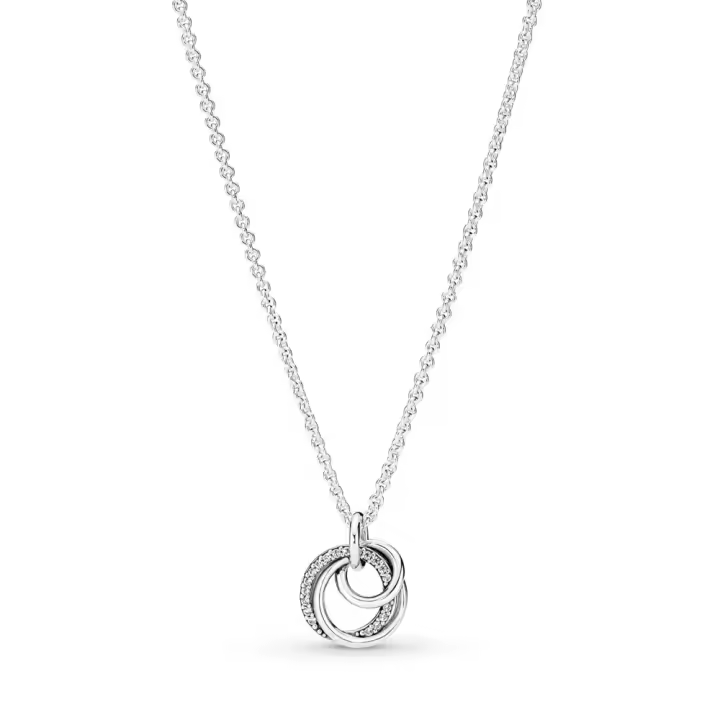 Pandora Moments Colgante en plata de ley Círculo Familiar Siempre 391455C01 , para Mujer - 1