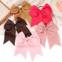 1PC Cinta De Cabello Elástica De 6 Pulgadas Para Niñas Color Sólido Gran Lazo Cinta De Goma Accesorio Para El Cabello Moda Infantil - details 8