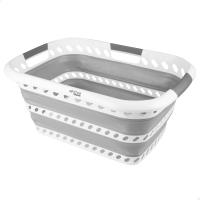 AKTIVE Cesta plegable 40 litros, 61x43x28 cm, Plegado compacto, Sin BPA, Caja de almacenamiento portátil, Cesto ropa sucia plegable, cesta plegable camping, Cestas plegables, Cesto lavandería plegable - details 0