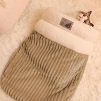 Bolsa De Dormir Para Gato Confort Semi-Abierta Escondite Para Mascotas Cueva De Abrazo Tres Capas Silla Caliente Para Camping - details 2