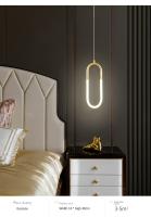 Lámpara Colgante De LED Brillante Para Dormitorio Y Sala De Estar Decoración De Techo Estilo Nórdico Lámpara Pendente De Metal Para Cocina Y Habitación - details 9