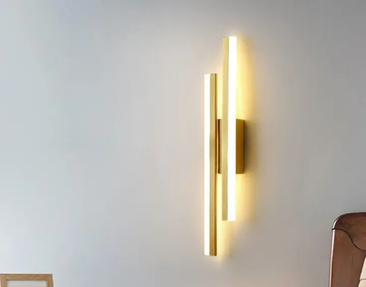 Lámpara De Pared LED Para Interior Estilo Minimalista Moderno Arce Y Acrílico Para Dormitorio Sala De Estar Pasillo Y Escalera Luz Scandinava - 1