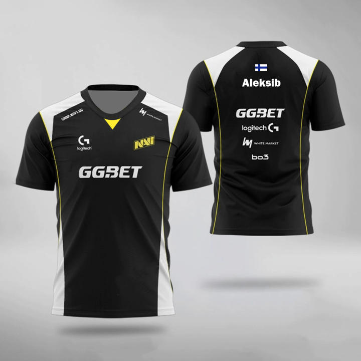 Camiseta De Equipo De Esports Navi 2025 CS2 Uniforme Profesional De Liga De Entrenamiento S1MPLE Aleksib Fan Personalizable Para Hombres