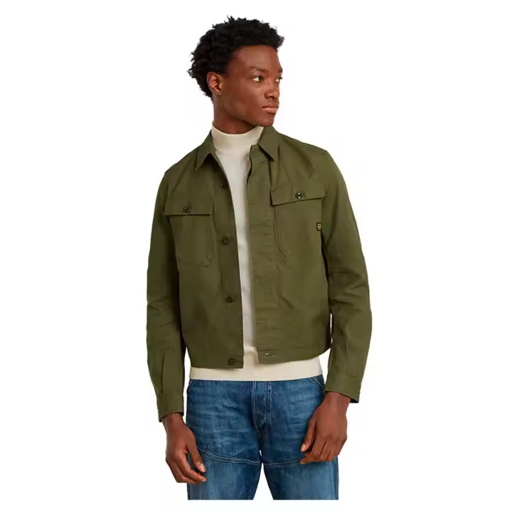 Ropa hombre Chaquetas G-star Sobrecamisa Jak Verde - 1