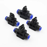 Válvula Manual HVFF SA Air Pneumática Conector Rápido 4mm 6mm 8mm 10mm 12mm Para Girar Interruptor Válvula De Limitación De Corriente - details 5