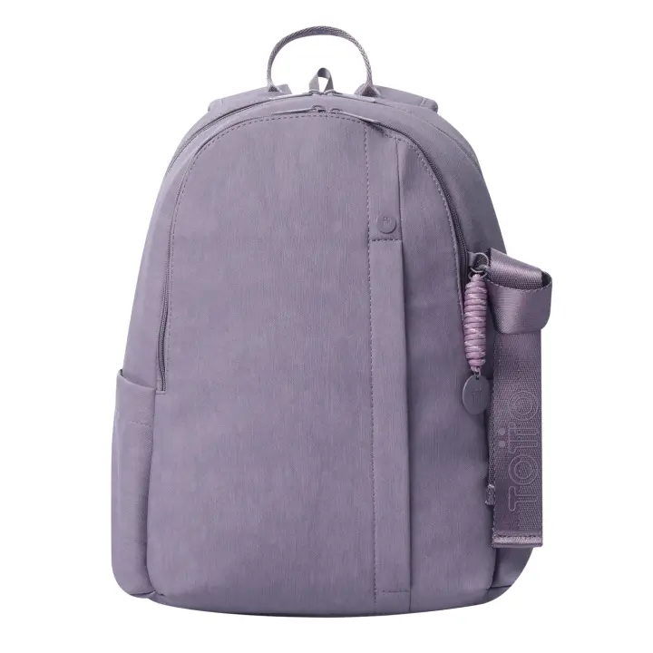Mochila para Ordenador Portátil de 14 Pulgadas, Modelo Bow M, Capacidad 19 L, Mochila Mediana, Bolsillos Botella, Bolsillo Secreto, Pasador para Sistema de Ruedas, Color Montana Grape - Totto España - 1