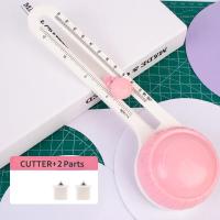 Cortador Circular De Papel Para Scrapbook Y Tarjetas Forma Redonda Rotativa DIY Herramienta De Corte Redondo - details 5