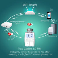 Controlador De Termostato Inteligente MOES Tuya ZigBee3.0 Actuador De Radiador Válvula Con Sensor Interno Y Control De Voz Alexa - details 6