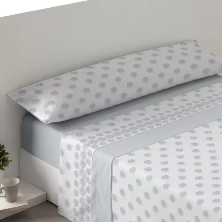 KYTZIAS - Juego de Sábanas para Verano tacto Extrasuave. Juego de cama 3 Piezas Microfibra. Sábanas de Verano de colores. Ropa de cama lisa y suave. Estampados modernos para cama de 90, 105, 135 y 150 cm. - 1