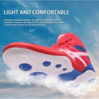 Zapatos De Lucha Masculinos Zapatillas De Boxeo Sanda De Lucha Alta Botas De Lucha Pesas Respirables Tamaño 36-45 Material Nylon Suela De Goma - details 2