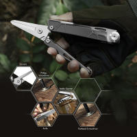 Tijeras Plegables Multi Herramienta Knive Exquisito F203S-H Acero Inoxidable Para Hogar Rescate Caza Pesca Senderismo Camping - details 7
