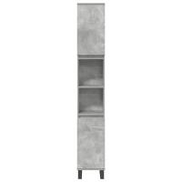 vidaXL Set muebles de baño 2 piezas madera contrachapada gris hormigón - details 3