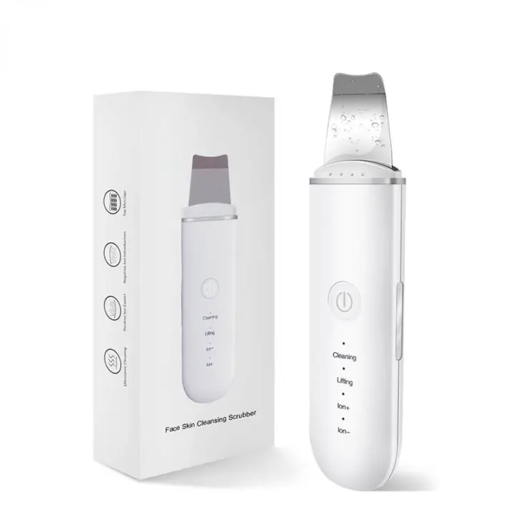 Ultrasonido Limpiador De piel Espátula Vibración Rostro Eliminador De Quiste Facial Levantamiento Cuidado De La piel Metal - 1