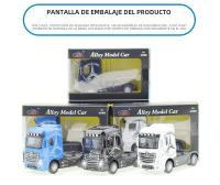 Camión De Juguete De Aleación De Metal 1:50 Con Luz Y Retroceso Para Niños Coche De Transporte De Contenedores Para Niños - details 10