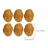 6 Pcs Simulación De Patatas Decorativas Artificiales Portátiles Para Adornos De Fotografía Y Cocina Modelos Exquisitos De Verduras Falsas Para Decoración Del Hogar - details 2