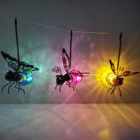 Lámpara De Insectos Voladores Solar Colgante Estatua De Metal Para Jardín Fuente De Luz Exterior Adorno Para Porche Y Jardín - details 5