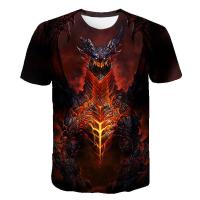 Camiseta De Moda Casual Para Hombre Y Mujer World of Warcraft 3D Printed Harajuku Oversized Tees Tops De Polyester Para El Verano - details 1