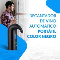 Decantador eléctrico, decantador portátil automático, recargable por USB, incluye tubo de silicona y cable de carga USB, filtro y botón de encendido/apagado, batería de 1500 mAh - details 13
