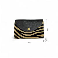 Cartera de Cuero con Estampado de Cebra,Piel de ante,, monedero ,tarjetera, billetera brillante,larga de cuero Granulado ,Piel Vacuno, hecho en Italia, piel auténtico,accesorio trendy ,vintage,,regalo para mujer - details 0