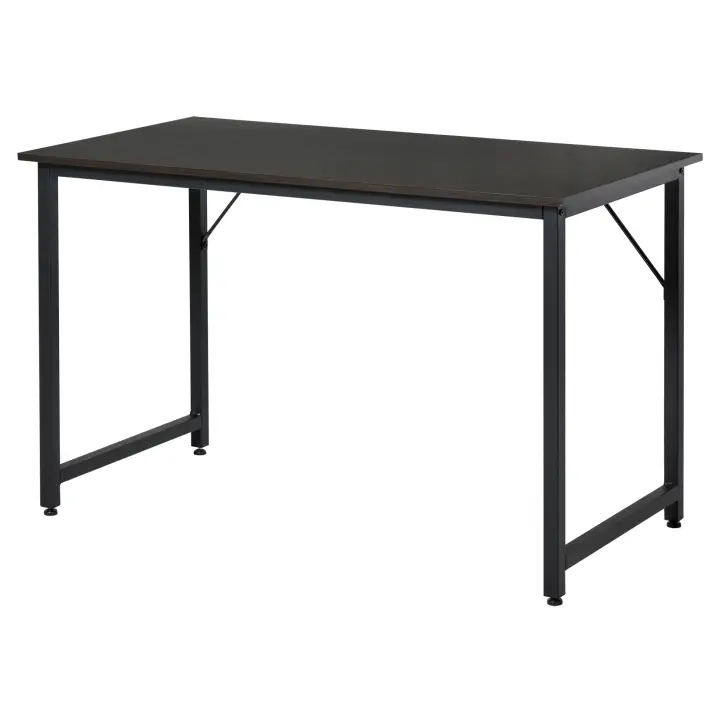 HOMCOM Escritorio para Hogar Oficina Mesa de Comedor Mesa de Ordenador Mesa de Estudio con Pies Ajustables Mobiliario Simple de Oficina 120x60x73cm Carga 70kg - 1