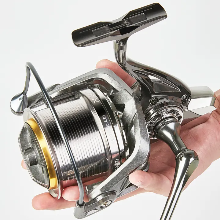 BILLINGS Carrete De Pesca Spinning Serie 8000-14000 Max Drag 20KG Engranaje De Aluminio Potente Para Aguas Dulces Y Saladas - 1