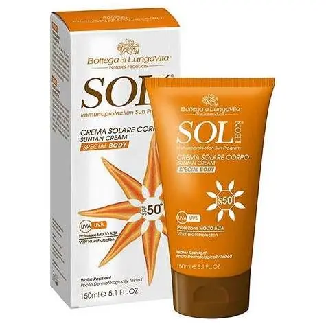 Bottega Di Lungavita Sol Leon Crema Solar Cuerpo Spf50+ 150Ml - 1