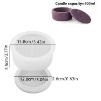 Molde De Velas 3D DIY En Forma Irregular Geométrica De Silicona Para Crear Figuras Con Cimento Y Gypsum Con Tapa Incluida - details 1
