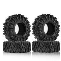 4Pcs Neumáticos De Terracería Para RC Crawler 1/10 Axial SCX10 pro Capra UTB18 TRX4 Redcat R131 Tamaño 110*38MM Rojo Y Negro - details 1