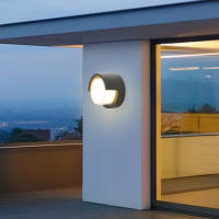 Luz De Pared Exterior LED Impermeable Para Jardín Villa Y Pasillo Moderna Fuente De Luz LED Incluida Instalación Self-Contained - details 3