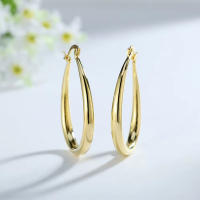 Ovaluxe Pendientes Plata de Ley 925 Chapados en Oro 18K - Sofisticación y Durabilidad - details 1