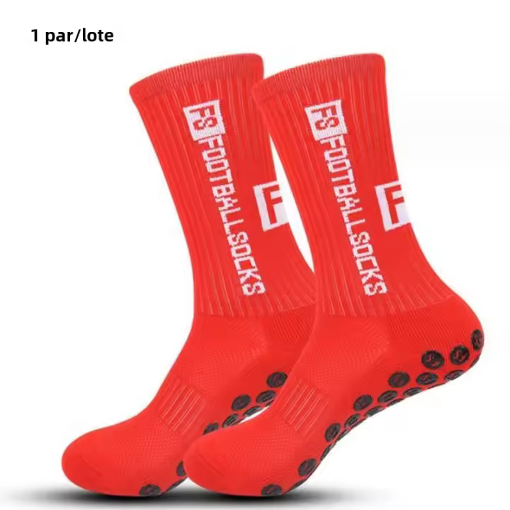 Pareja De Calcetines De Fútbol Para Hombres Y Mujeres Antideslizantes Con Fundas De Silicona Suaves Transpirables Para Baloncesto Tenis Yoga - 1