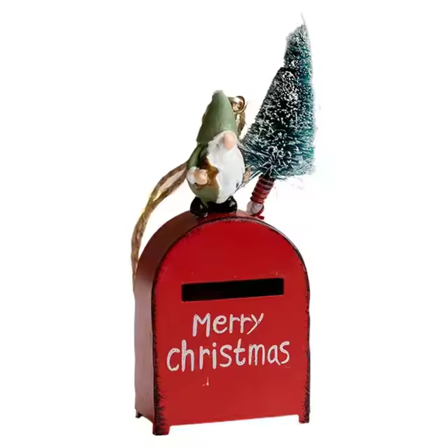 Adorno De Árbol De Navidad Exquisito De Santa Claus De Dibujos Animados Colgante Para Correo Único Y Especial Decoración Navideña - 1