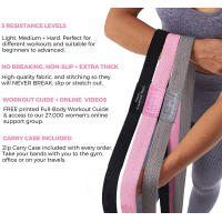 Set De Bandas De Resistencia Largas Para Gimnasio Ejercicios De Yoga Y Entrenamiento De Muslos Adecuado Para El Hogar - details 4