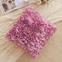 Funda de almohada con flores de hortensia tridimensionales hecha a mano, ligera y de lujo, para sofá, balcón, ventanal, cojín de noche - details 4