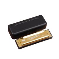 Harmonica De Metal Para Principiantes Y Niños Regalo Con Estuche Diatónica De 10 Agujeros En Do Clave C - details 12