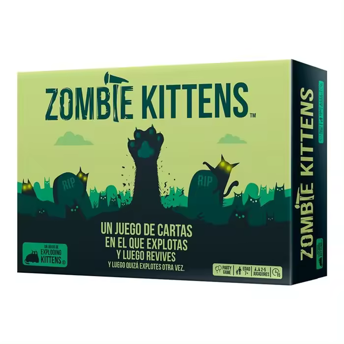 ASMODEE JUEGO DE MESA ZOMBIE KITTENS EXPLODING KITTENS 4x11x16 Cms. - 1