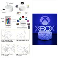 Lámpara De Noche 3D LED Para Habitación De Juegos XBOX Iluminación De Escritorio Decoración Para Gamers Regalos Para Niños Forma De Logo De Mesa - details 9
